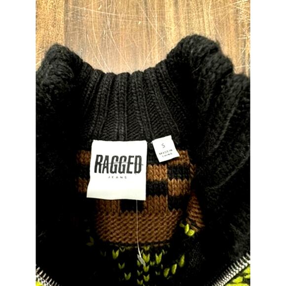 "Ragged Jeans"Sweater, Hanging Strings, Grundge, Hip Hop, Colorful, Beetlejuice - Picture 5 of 9